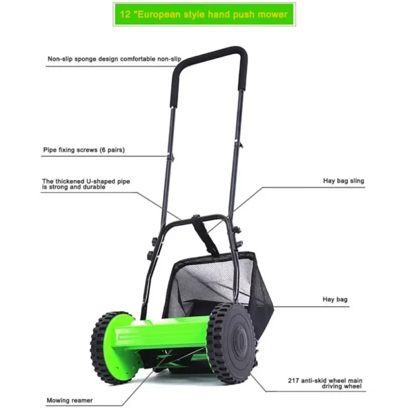 12C/12 Inches Multifunction Lawn Mower - Image 3