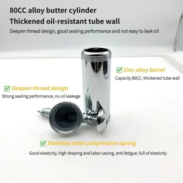 80cc Capacity 1000PSI Output Pressure Oiler Mini Grease Machine Handheld High Pressure Oiler Hand Tools - Image 4