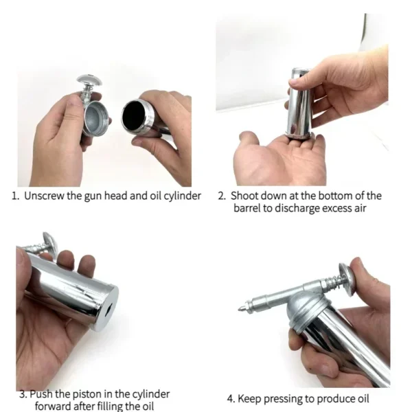 80cc Capacity 1000PSI Output Pressure Oiler Mini Grease Machine Handheld High Pressure Oiler Hand Tools - Image 5