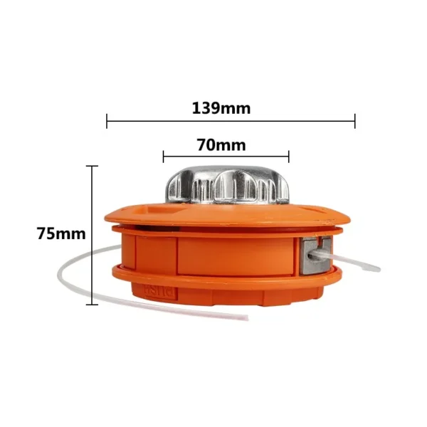 CMCP M10 Aluminum Nylon Brush Mower Bump Spool Grass Trimmer 2 Lines Cutter - Image 6