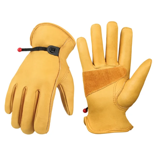 Cowhide Leather Work Safety Protection Gloves Welding - Image 6