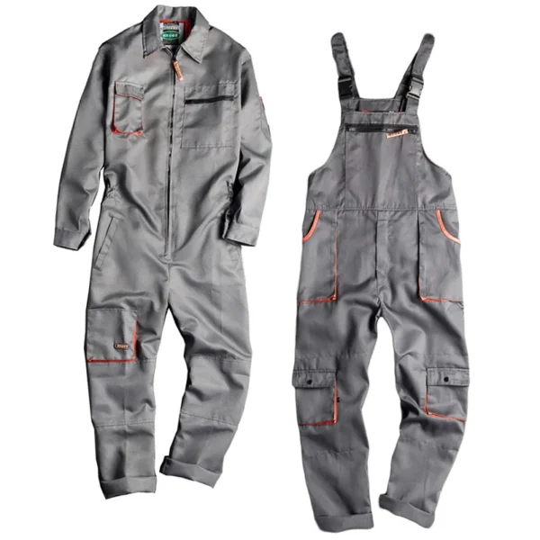 New Men's Long Sleeve Zipper Pocket Business Suit