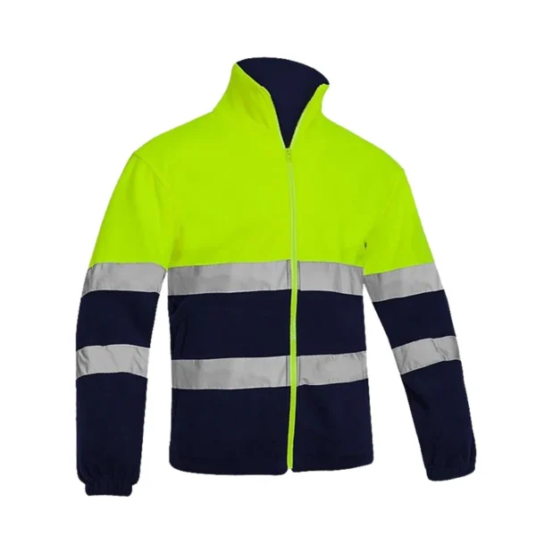 Men's Windproof Wool Coat Winter Warm Work Safety - Image 2