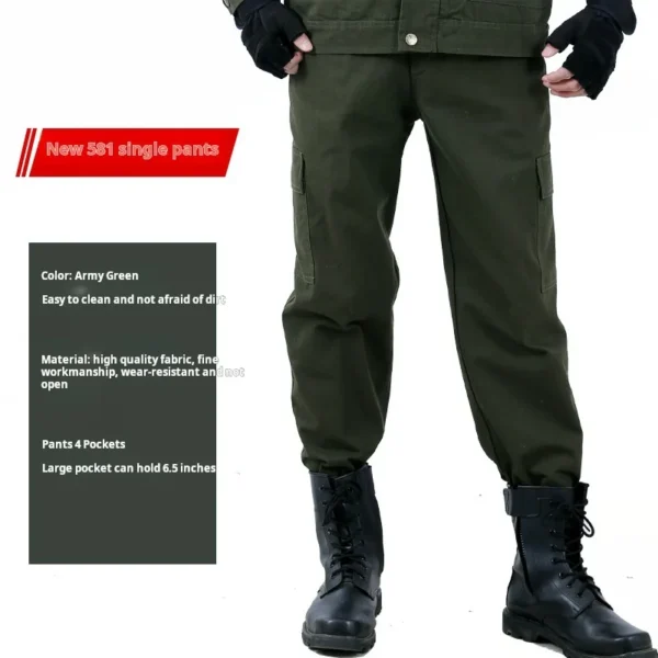 Worker's protective jacket pure cotton wear-resistant suit - Image 6